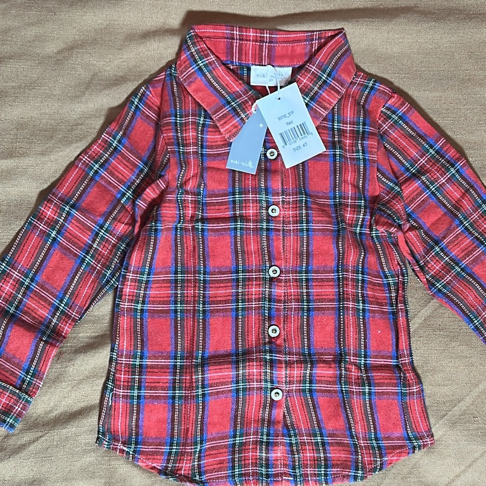 Nordstrom Miki Miette Red Button Up